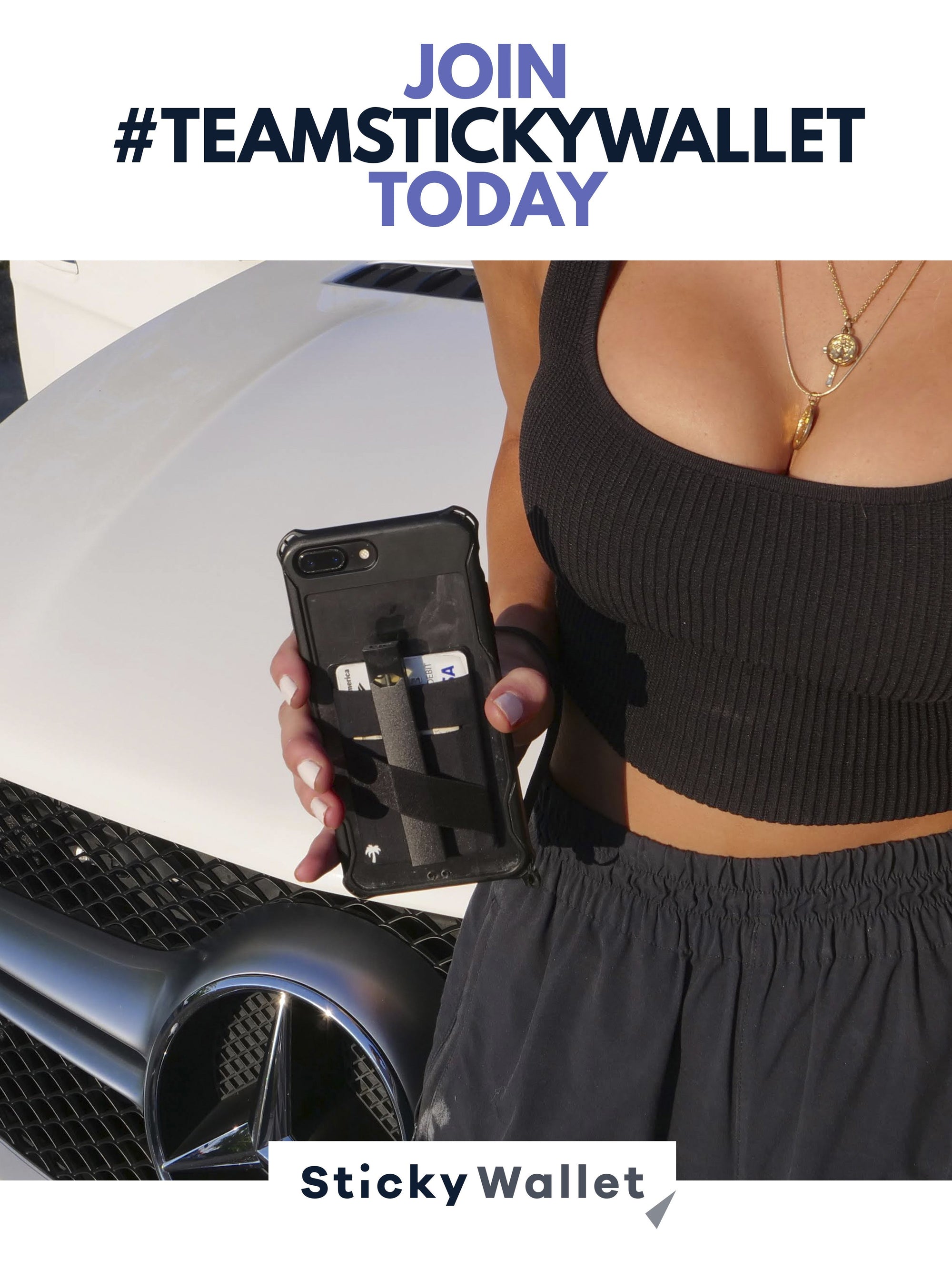 The StickyWallet +Strap (2-Pack) The StickyWallet