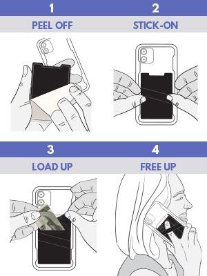 The StickyWallet +Strap (2-Pack) The StickyWallet